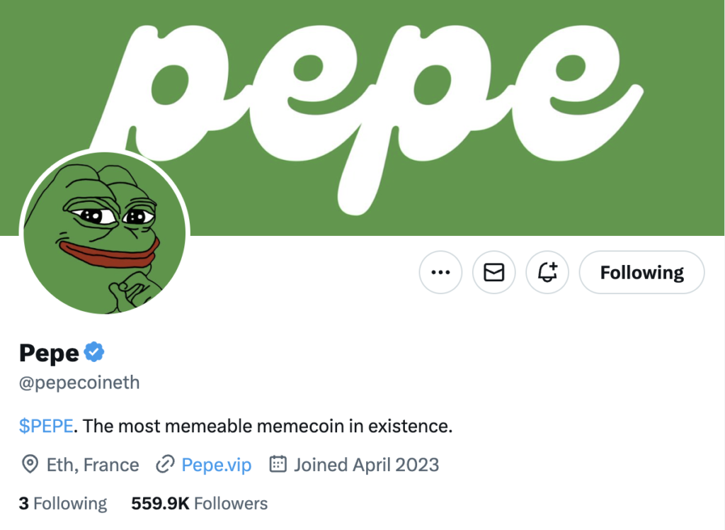 pepe top altcoin